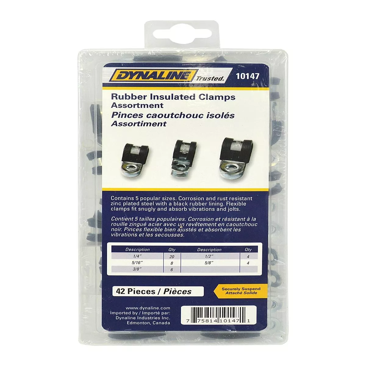 10147, RUBBER INSULATED CLAMP ASSORT.