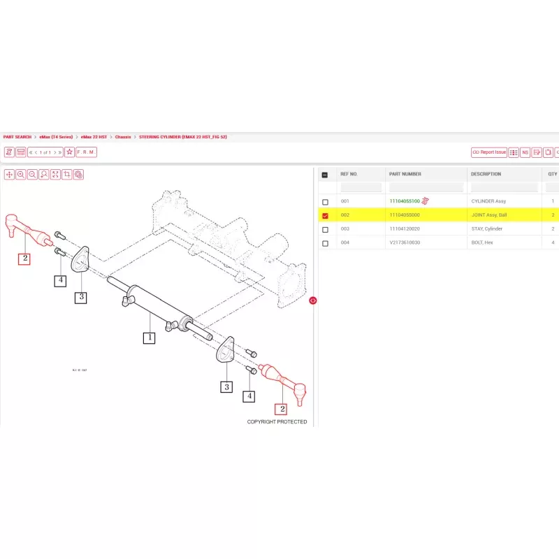 11104055000 - JOINT Assy, Ball