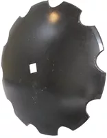 114-20070317N - 20 INCH X 7 GAUGE NOTCHED DISC BLADE WITH 1-1/8 SQ X 1-1/4 SQ AXLE