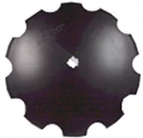 114-321088RNDF - 32 INCH X 10 MM NOTCHED WEAR TUFF ROME DISC BLADE WITH 2-1/8 INCH ROUND AXLE