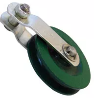 329-PUL4500 - PULLEY, 3-1/2" CAST WITH O EYEBOLT