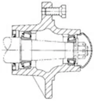 982-283341 - 6 STUD AGRICUTLURAL HUB AND SPINDLE KIT - 3500 LB CAPACITY