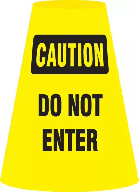 Accuform FBC911P Caution Cone Cuff Sleeve: Do Not Enter