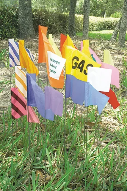 Accuform FMF203BU Utility & Pipeline Marking: Marking Flags
