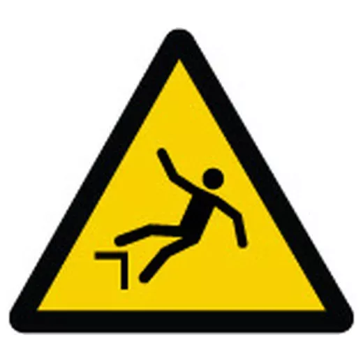 Accuform LSGW1252 ISO Warning Safety Label: Step Off Hazard (2011)