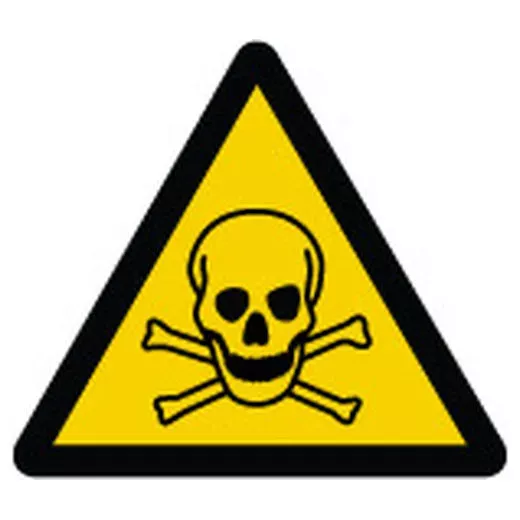Accuform LSGW1542 ISO Warning Safety Label: Toxic Material (2011)