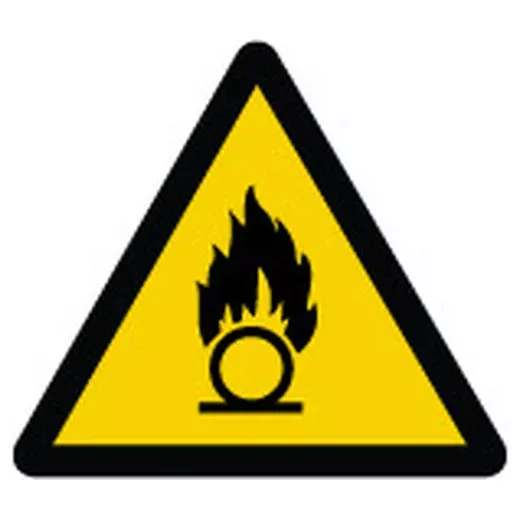 Accuform LSGW1892 ISO Warning Safety Label: Oxidizing Substance (2011)
