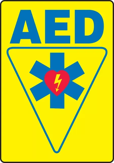 Accuform MFSD602XP Safety Sign: AED
