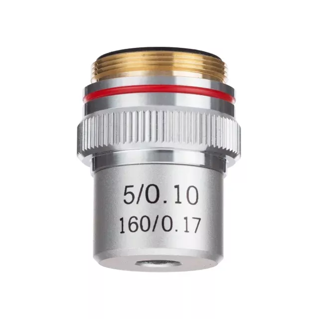 AmScope A5X 5X Achromatic Microscope Objective