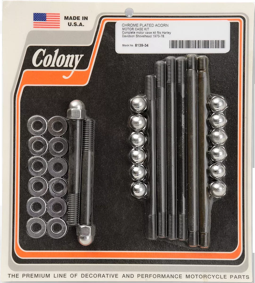 Colony Hardware Kit - Motor Case - Acorn - 8139-34 - A&D Discount Performance