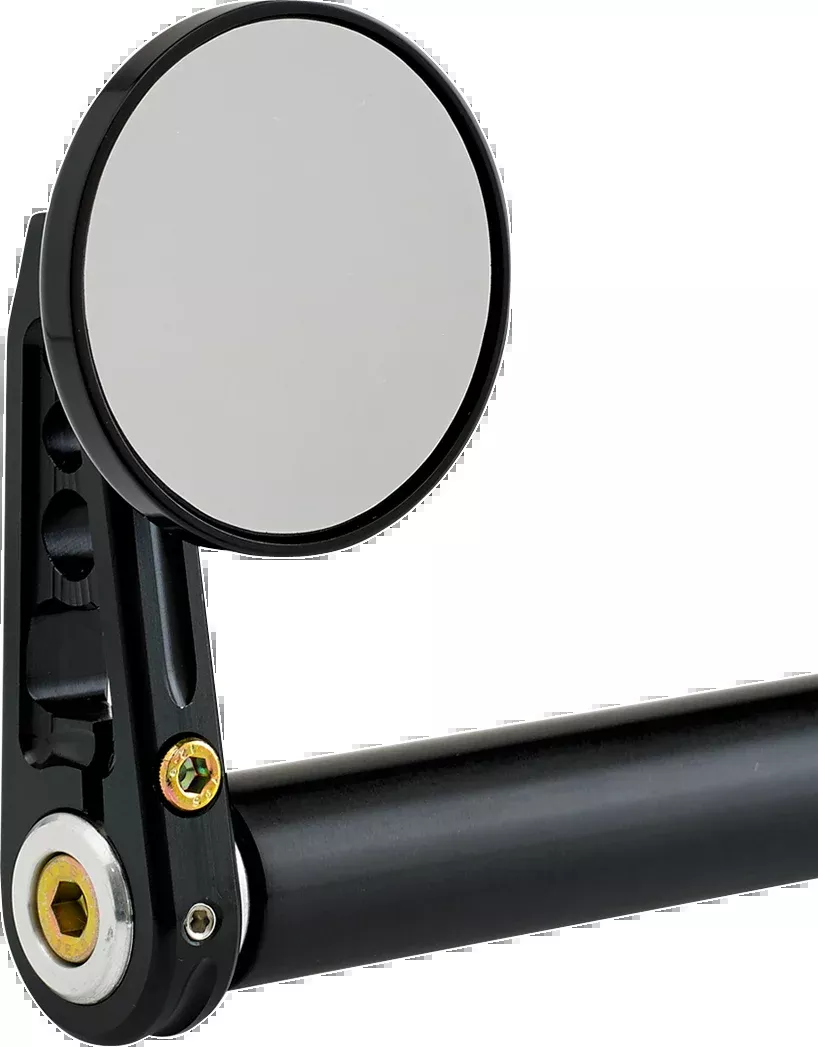 Joker Machine Bar-End Mirror - Black - 09-312-DB