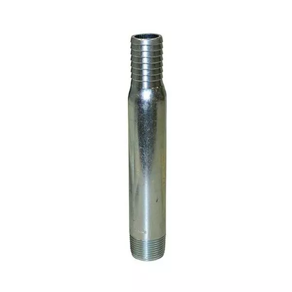 Merrill SVMA1008 1" x 1" Male Iron Pipe (MIP) Steel Venturi Male Adapter, 8" Length