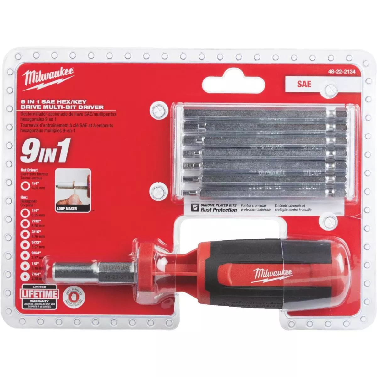 Milwaukee 10-in-1 SAE Hex Multi-Bit Screwdriver