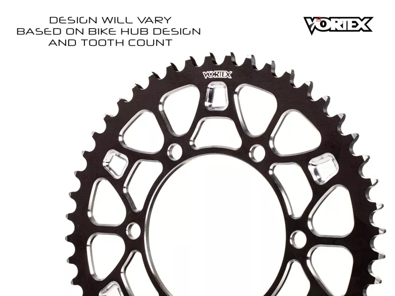 Vortex Racing V4 45 Tooth 520 Rear Sprocket - Black - A&D Discount Performance