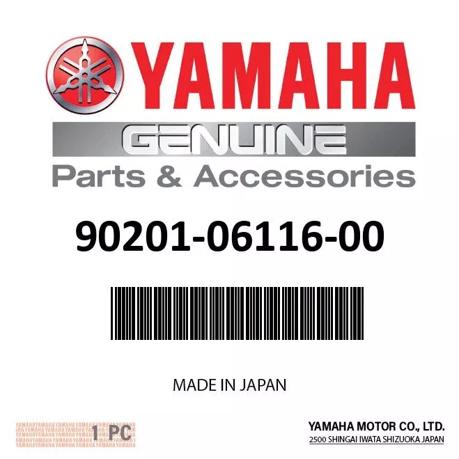 Yamaha 90201-06116-00 - Washer, Plate